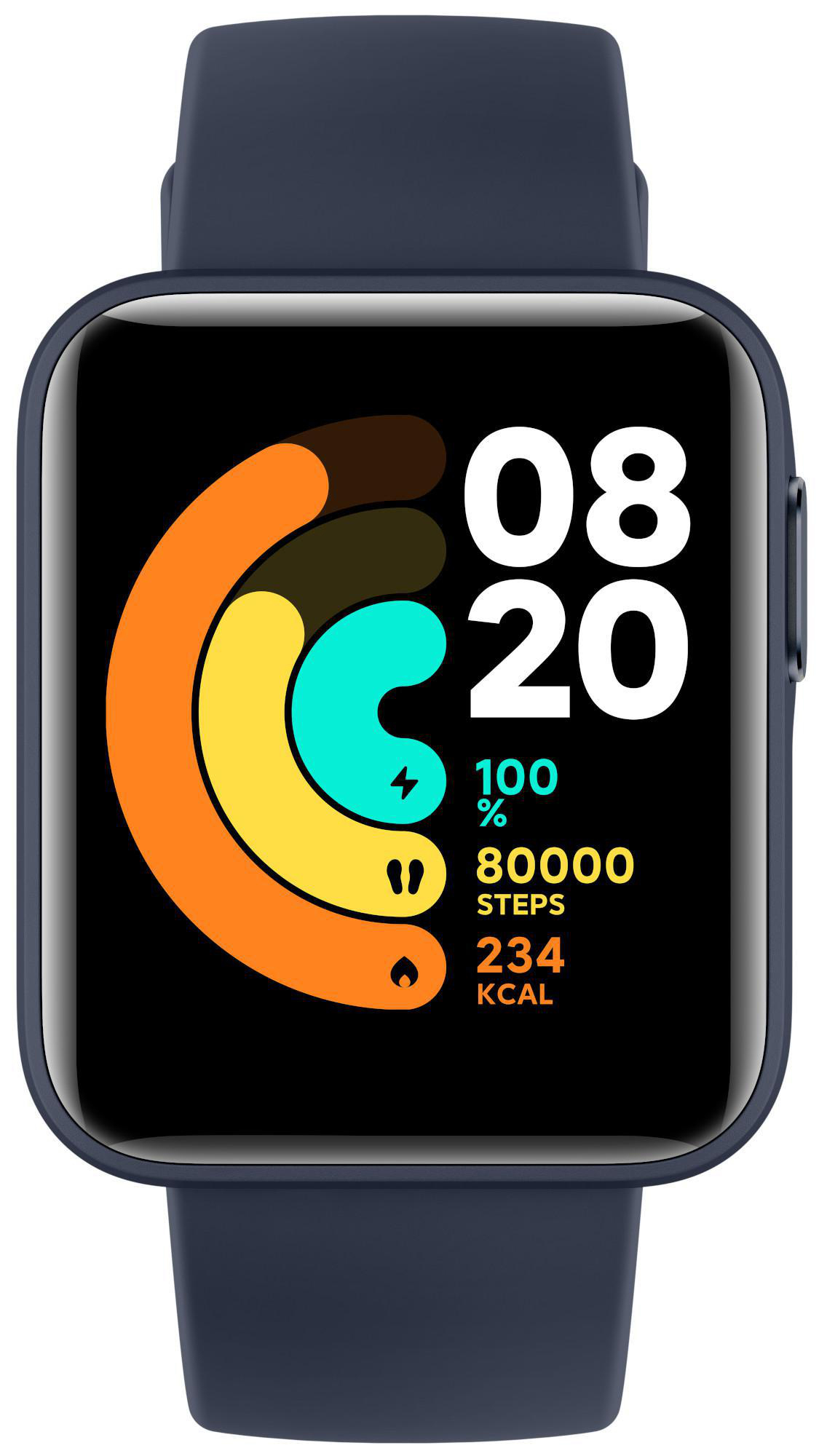 XIAOMI Mi Watch Lite Smartwatch Silikon, 120 mm + 90 mm, Navy Blue