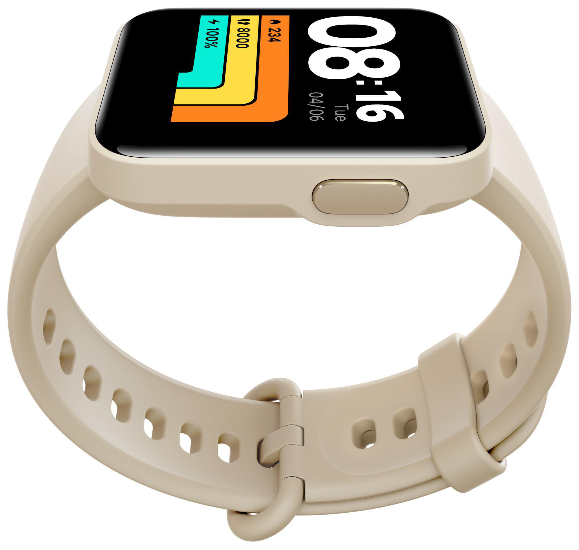 XIAOMI Mi Watch Lite Smartwatch Silikon, 120 mm + 90 mm, Ivory
