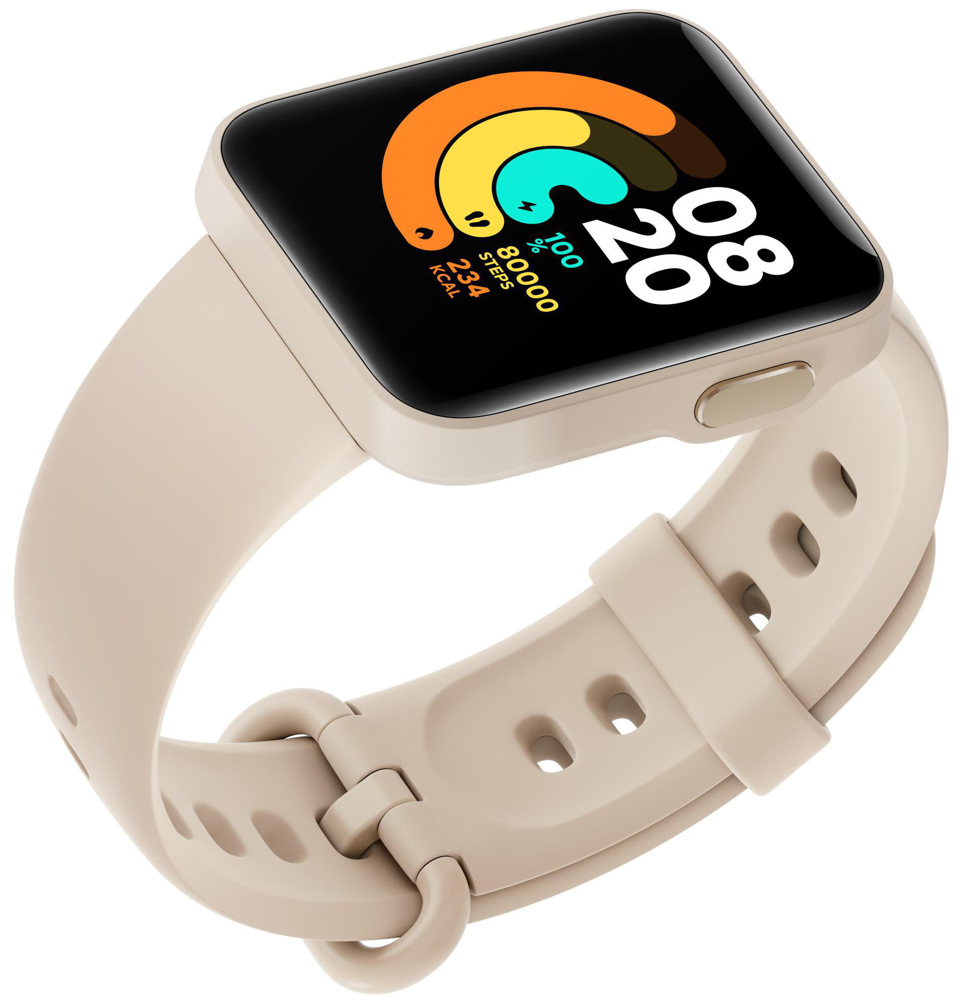 XIAOMI Mi Watch Lite Smartwatch Silikon, 120 mm + 90 mm, Ivory