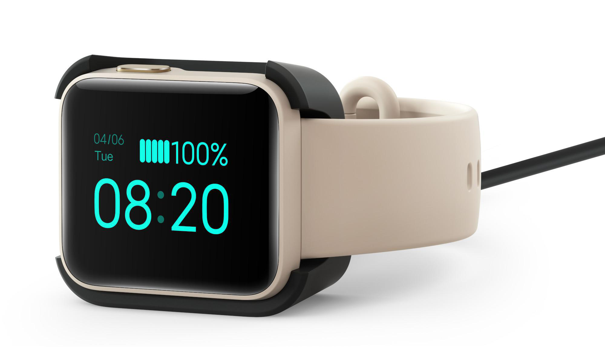 XIAOMI Mi Watch Lite Smartwatch Silikon, 120 mm + 90 mm, Ivory