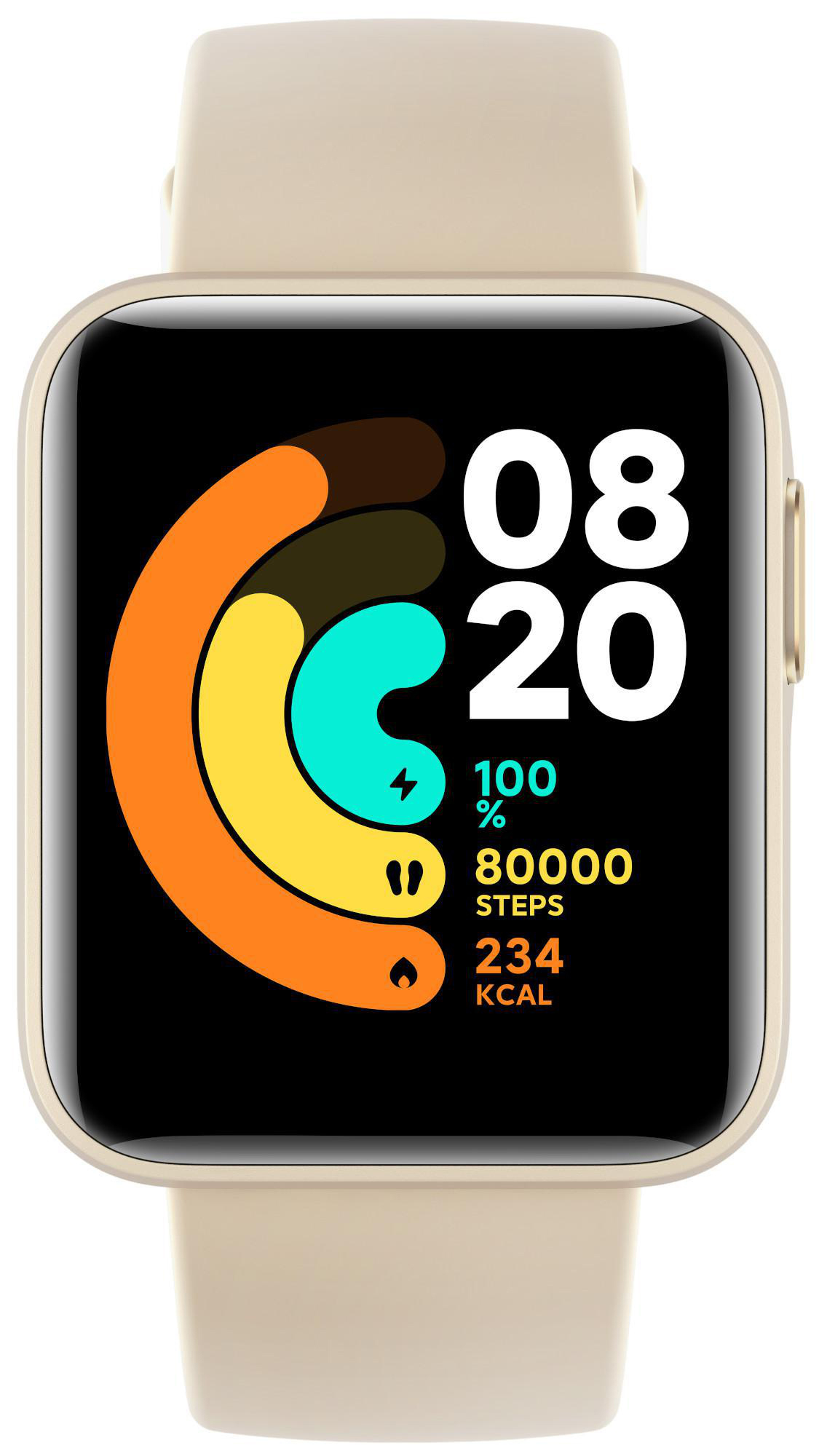 XIAOMI Mi Watch Lite Smartwatch Silikon, 120 mm + 90 mm, Ivory