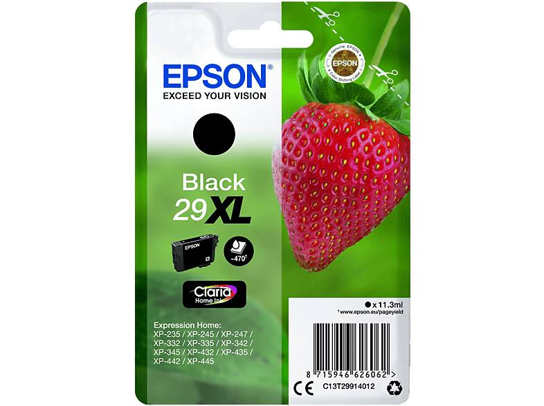 EPSON T2991 tintapatron, fekete 29XL (C13T29914012)