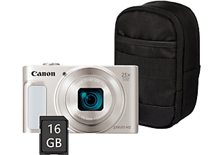 CANON PowerShot SX620 HS fényképezőgép, fehér + tok + 16GB SD kártya (1074C021)