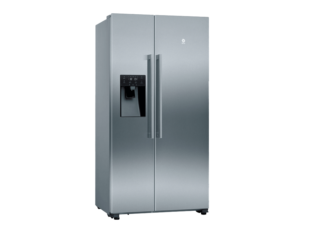 Frigorífico americano - Balay 3FAF494XE, 533 l, NoFrost, 178.7 cm, 42 dB, Dispensador de agua, Inox