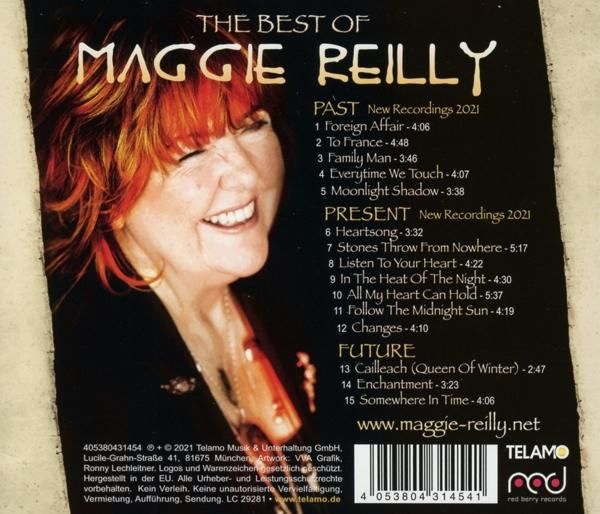 CD-Cover mit lächelnder Frau und Text mit Titeln auf schwarzem Hintergrund.