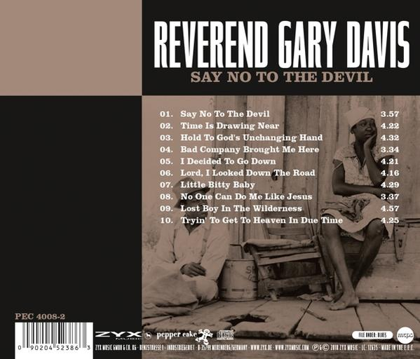 Reverend Blind Gary Davis - Say No To The Devil  - (CD)