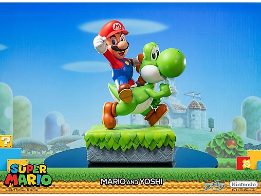 FIRST 4 FIGURE Super Mario - Mario und Yoshi: Standard Edition - Harzstatue (Mehrfarbig)