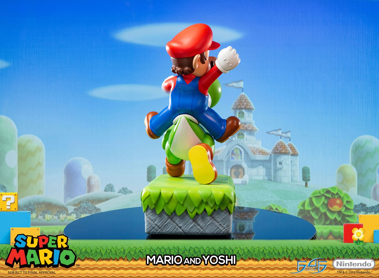 FIRST 4 FIGURE Super Mario - Mario et Yoshi : Édition standard - Statue en résine (Multicolore)