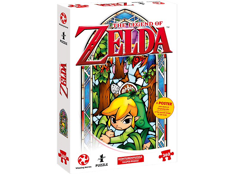 WINNING MOVES Puzzle - Zelda Link Boomerang Puzzle Mehrfarbig | bis 500 Teile