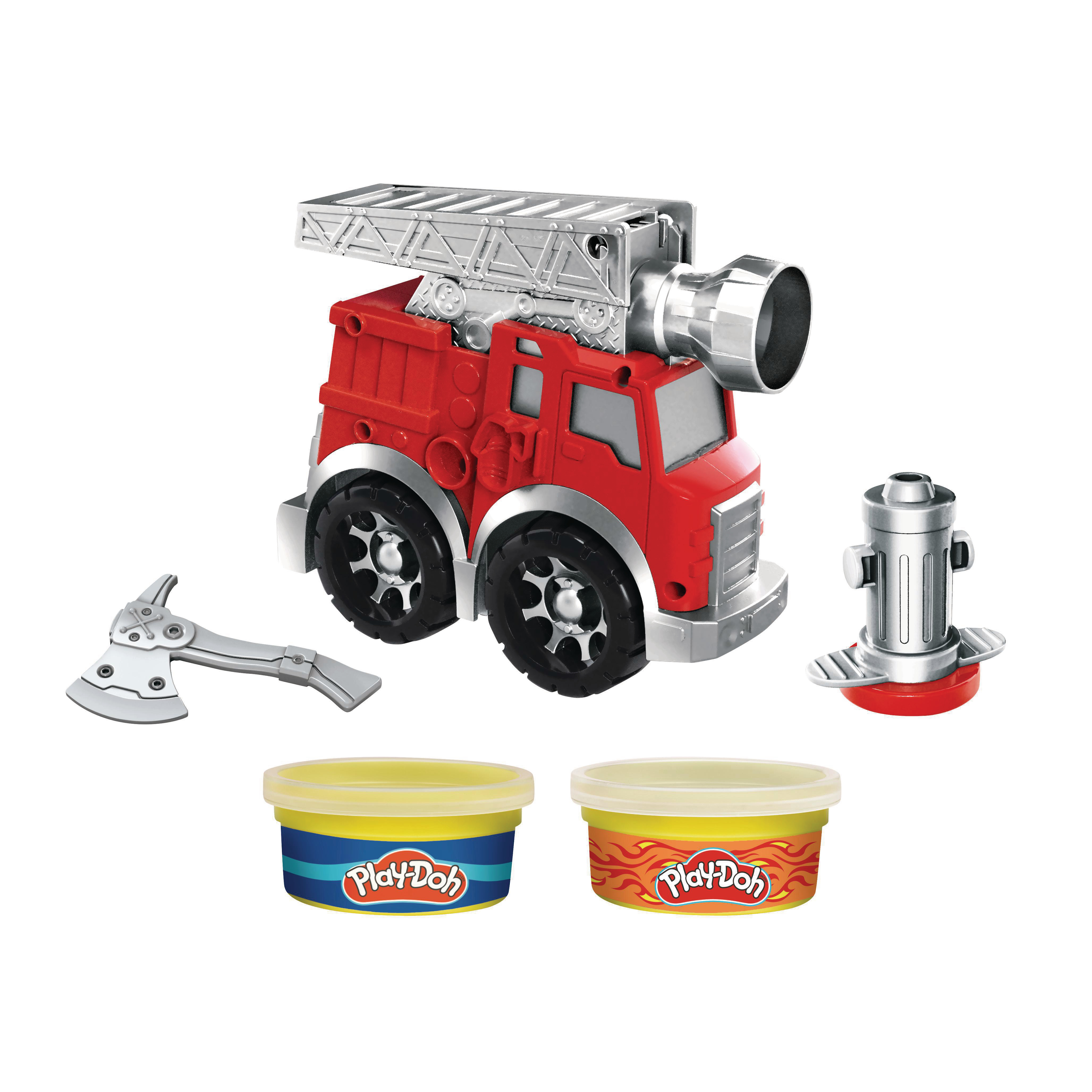 PLAY-DOH Kleine Feuerwehr Spielset, Mehrfarbig