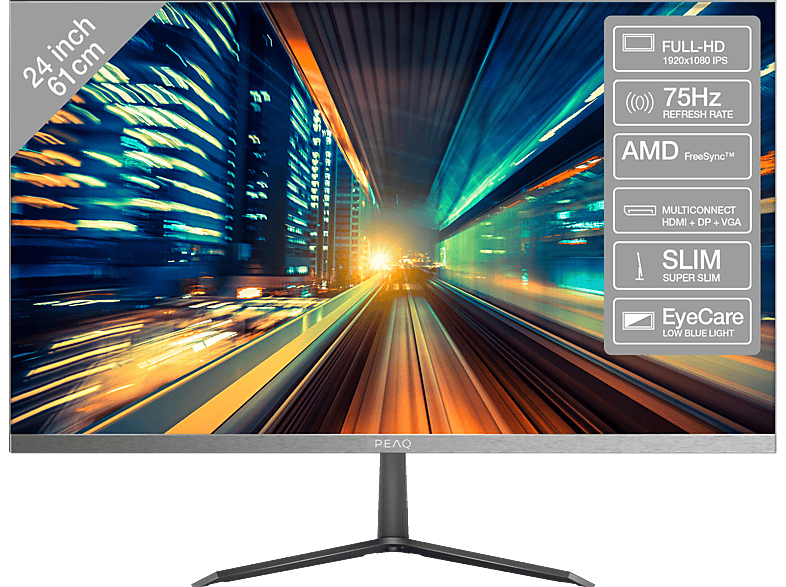 PEAQ PMO S241IFC 24 Zoll FullHD Monitor MediaMarkt