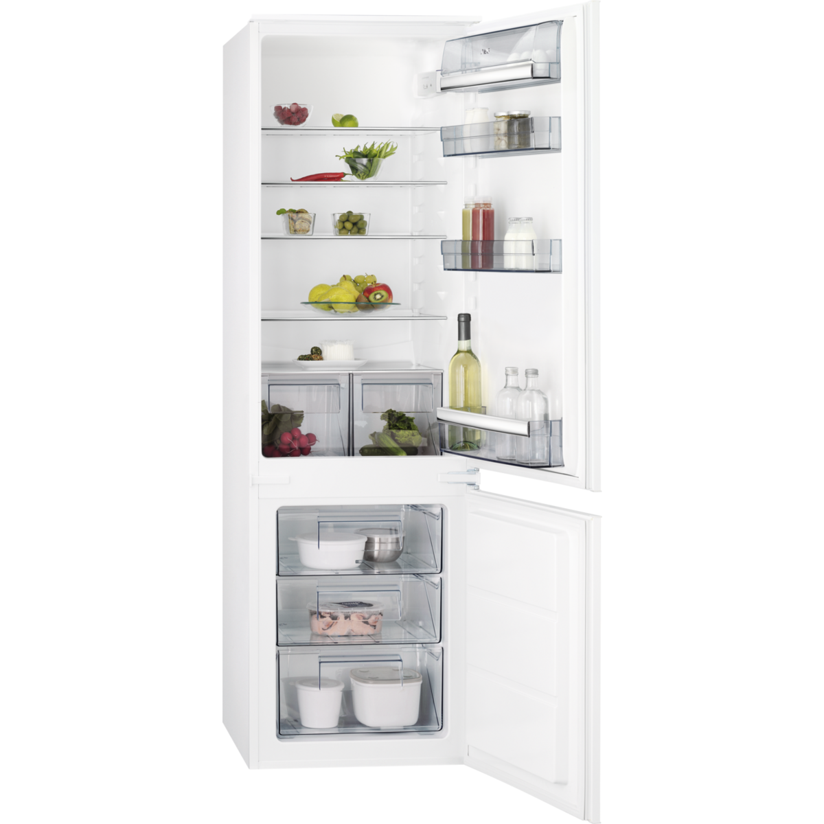 AEG SCE618F3LS Kühlgefrierkombination (F, 268 l, 1772 mm hoch, Weiß)