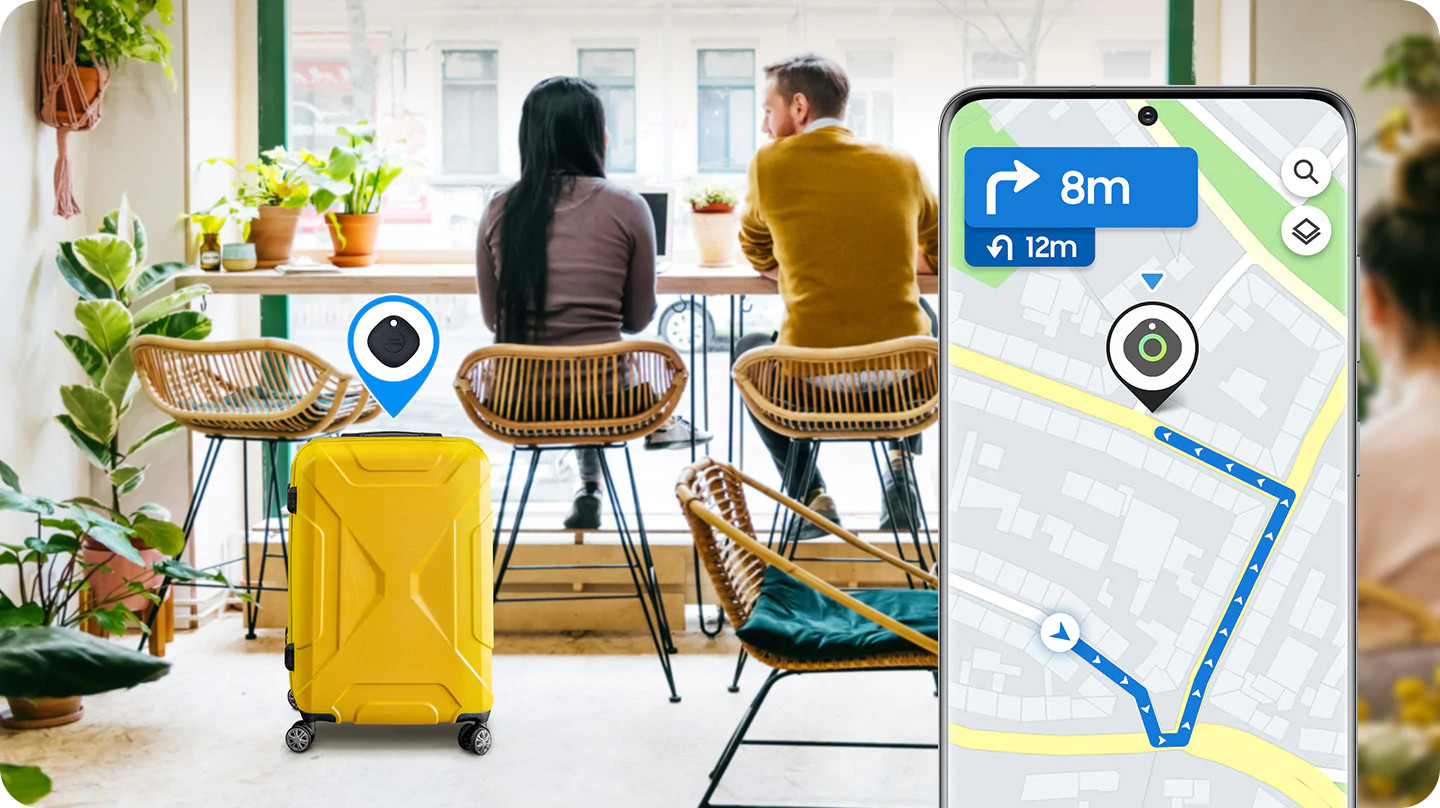 SAMSUNG Galaxy Smart Tag Traqueur d'objets Oatmeal (EI-T5300BAEGEU)
