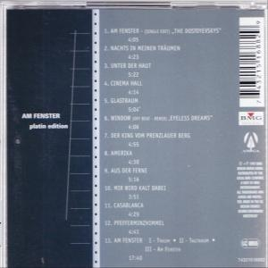 Rückseite einer CD mit Titelliste und Albumdetails.