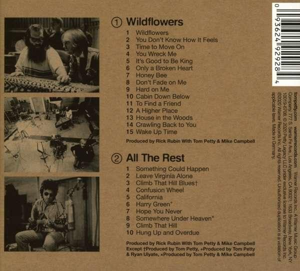 Albumcover mit Text und Bildern von Leuten in einem Tonstudio.