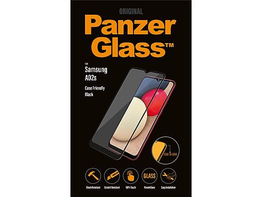 PANZERGLASS Black Case Friendly voor Samsung Galaxy A02s