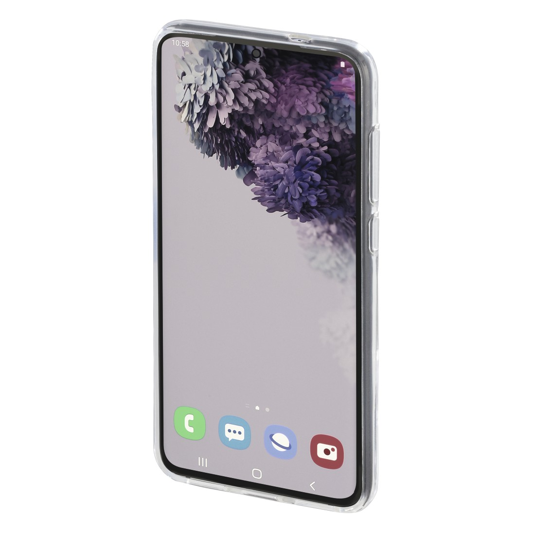 Transparent Galaxy HAMA Backcover, S21 Samsung, 5G, Clear, Crystal