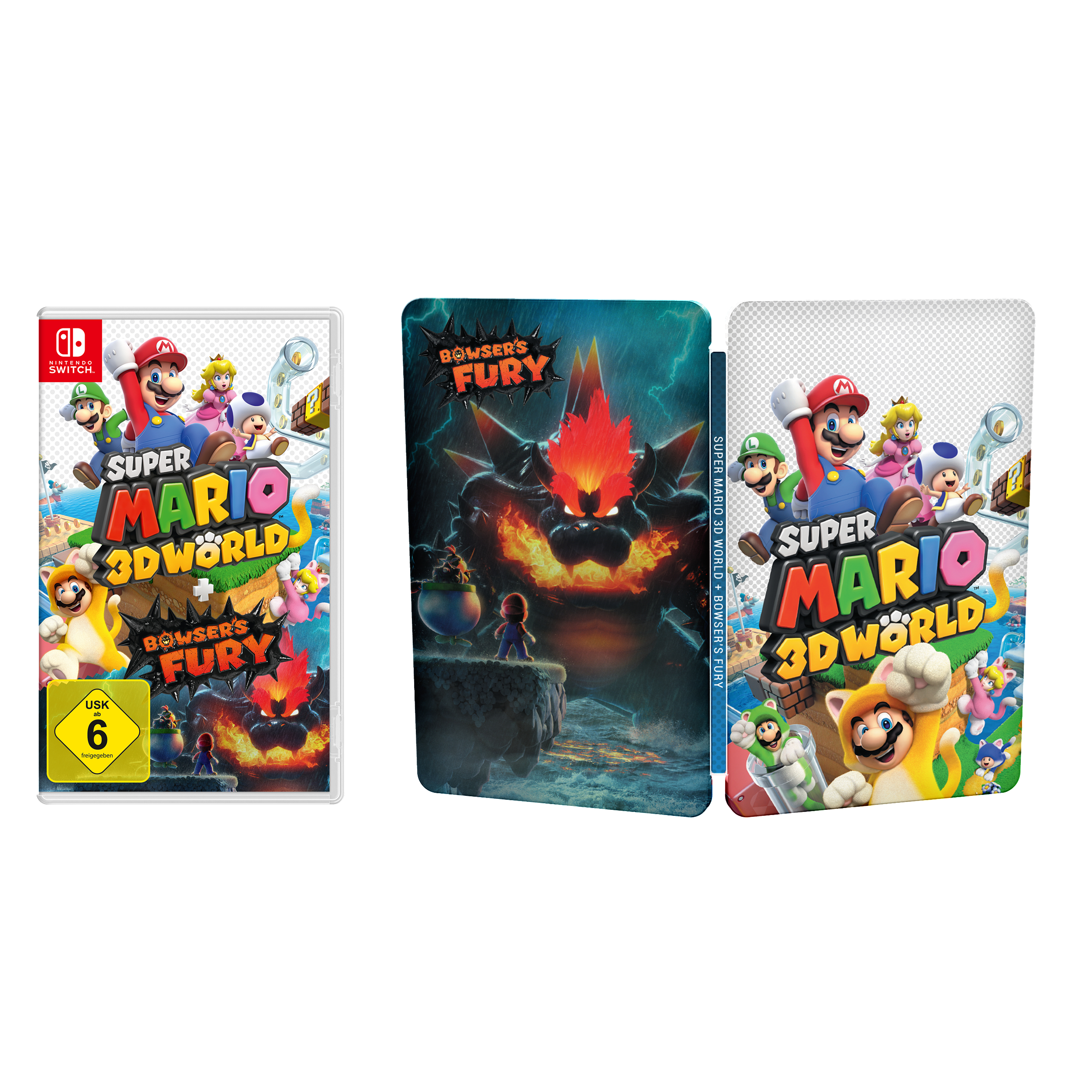 Super Mario 3D World + Bowser's Fury (inklusive limitiertes Steelbook) - [Nintendo Switch]