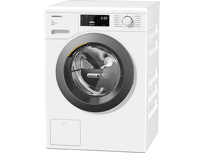 Miele WTD 160 WCS Waschtrockner (8 kg / 5 kg, 1,500 U/Min., freistehend, Lotosweiß)