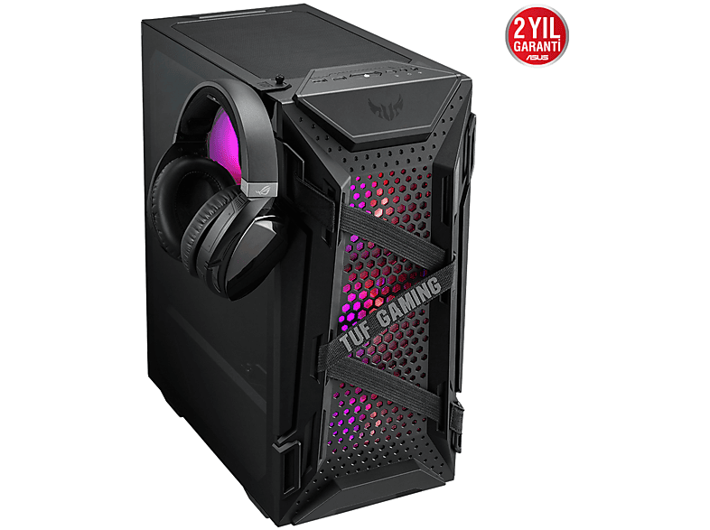 ASUS TUF GT301 Adreslenebilir RGB Fanlı Temperli Cam USB 3.1 ATX Gaming Bilgisayar Kasası_2