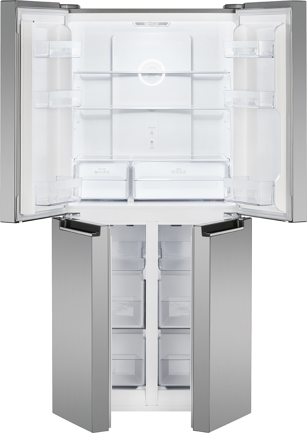 BOMANN KG 7334 French Door (E, 421 l, 1800 mm hoch, Edelstahl)