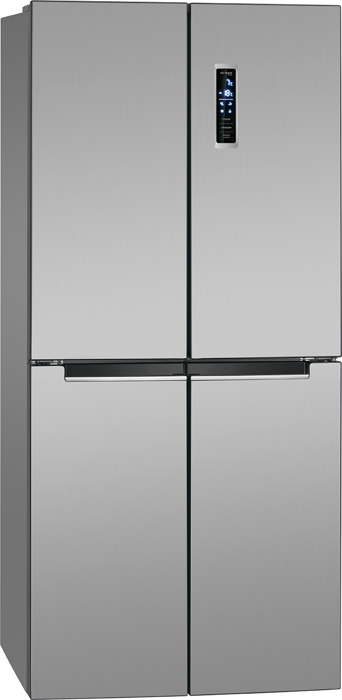 BOMANN KG 7334 French Door (E, 421 l, 1800 mm hoch, Edelstahl)