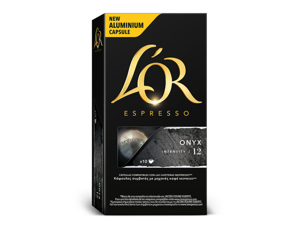 Cápsulas monodosis - Arome Marcilla ONYX NOIR, pack de 10, compatible Nespresso