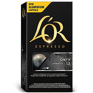 Cápsulas monodosis - Arome Marcilla ONYX NOIR, pack de 10, compatible Nespresso