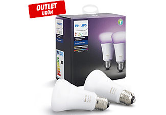 PHILIPS Hue Bulb Dual Pack E27 2'li Akıllı Ampul Outlet 1181339