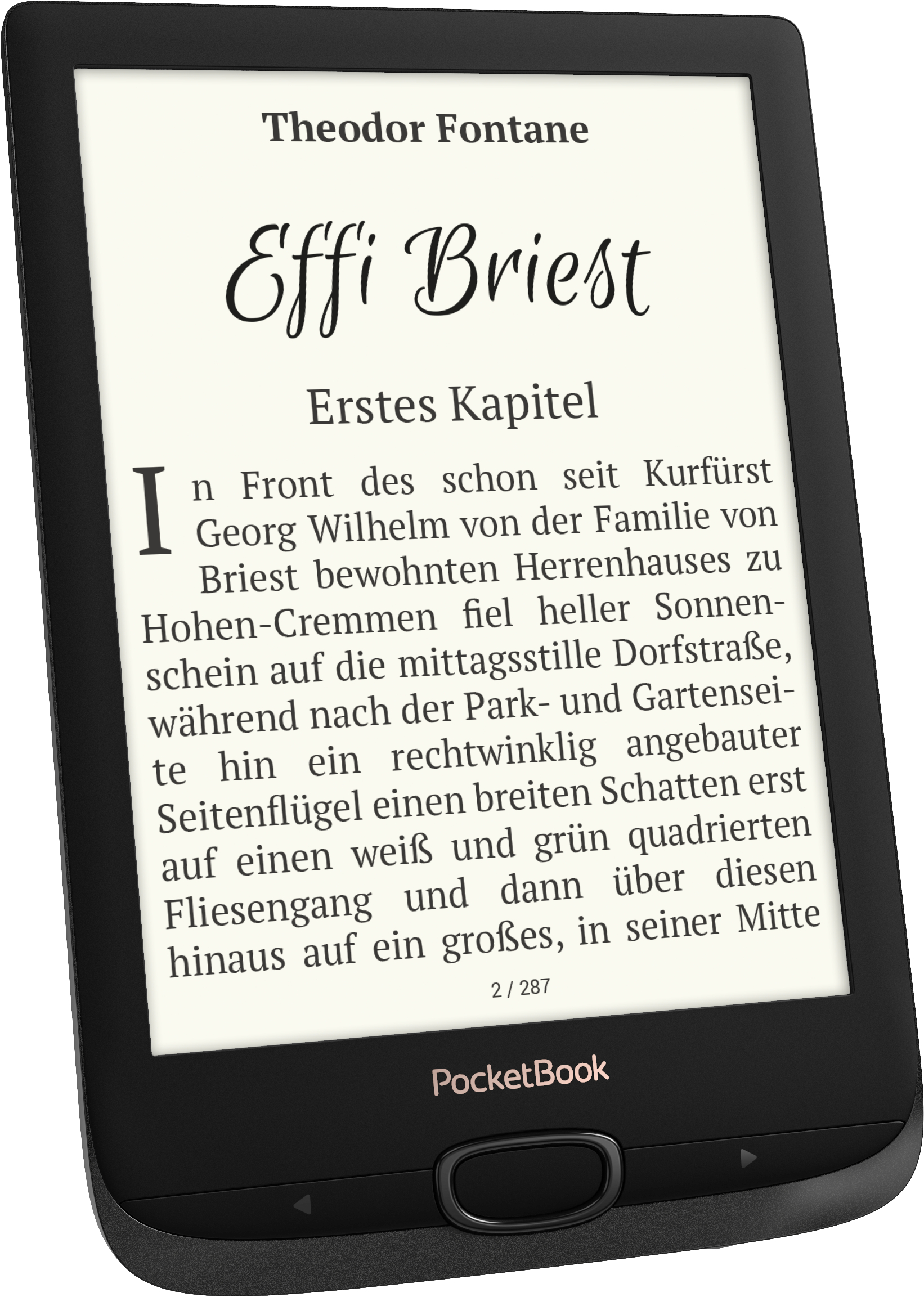 POCKETBOOK Basic Lux 2 Obsidian Black  8 GB eBook-Reader Schwarz