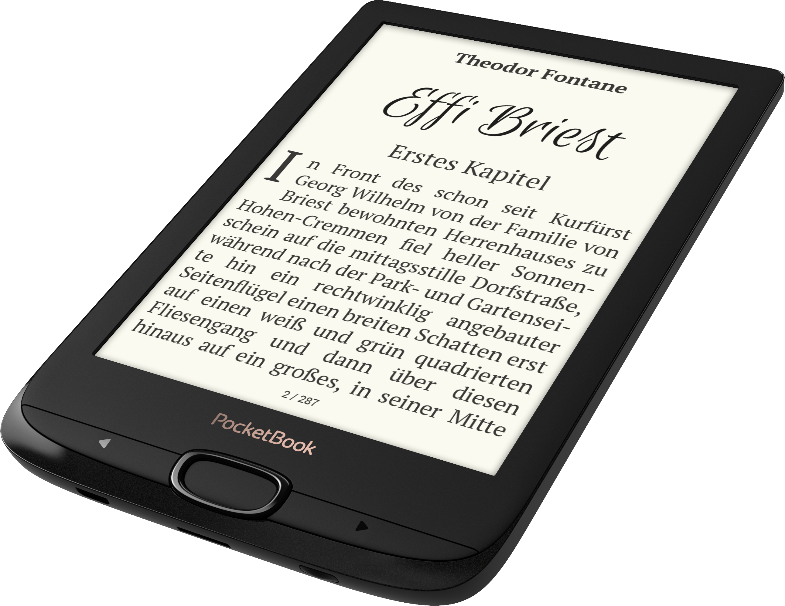 POCKETBOOK Basic Lux 2 Obsidian Black  8 GB eBook-Reader Schwarz