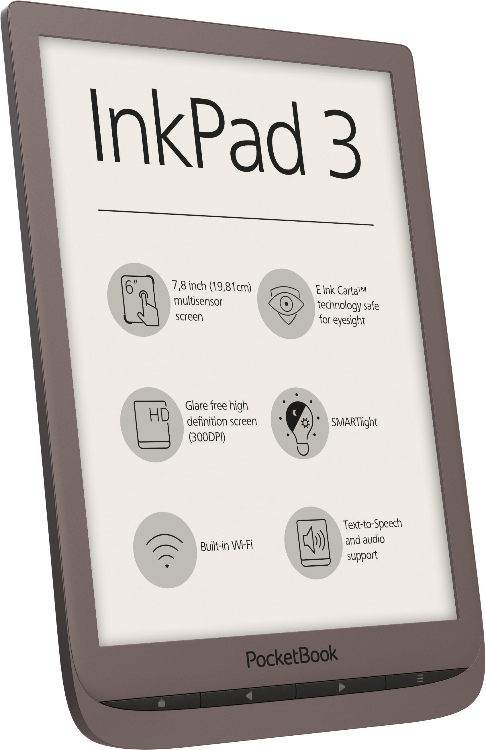 POCKETBOOK InkPad 3 Dark Brown  8 GB eBook-Reader Braun