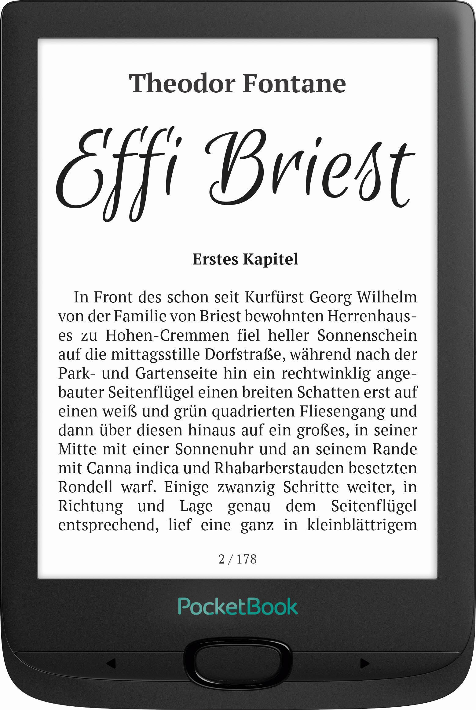 POCKETBOOK Basic 4 Black  8 GB eBook-Reader Schwarz