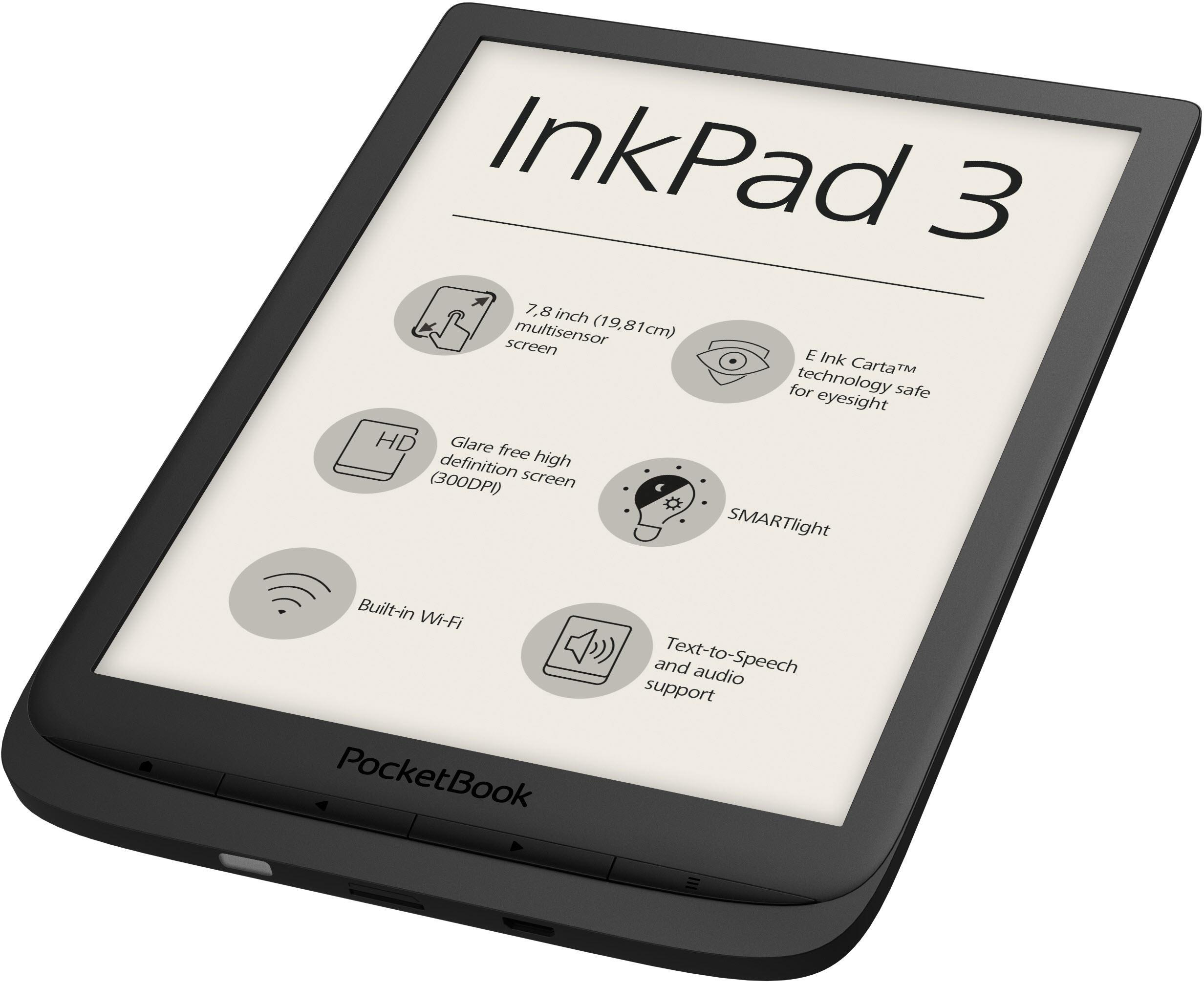 POCKETBOOK InkPad 3 Black  8 GB eBook-Reader Schwarz