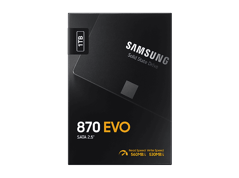 Samsung | 870 EVO SSD - 1TB - SATA 3 - 2,5 INCH - 560 Mbit/s