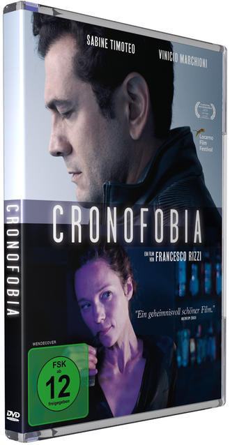 DVD-Cover: Mann und Frau, Titel 'Cronofobia', Filmtitel auf Deutsch.