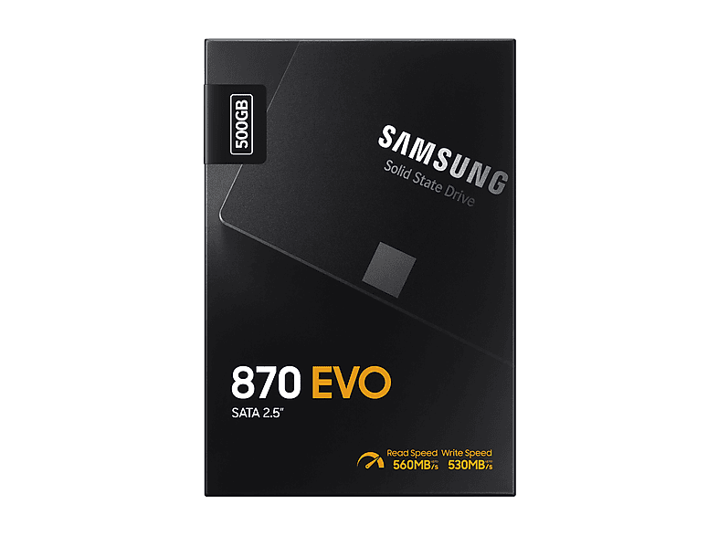 Samsung | 870 EVO SSD - 500GB - SATA 3 - 2,5 INCH - 560 Mbit/s