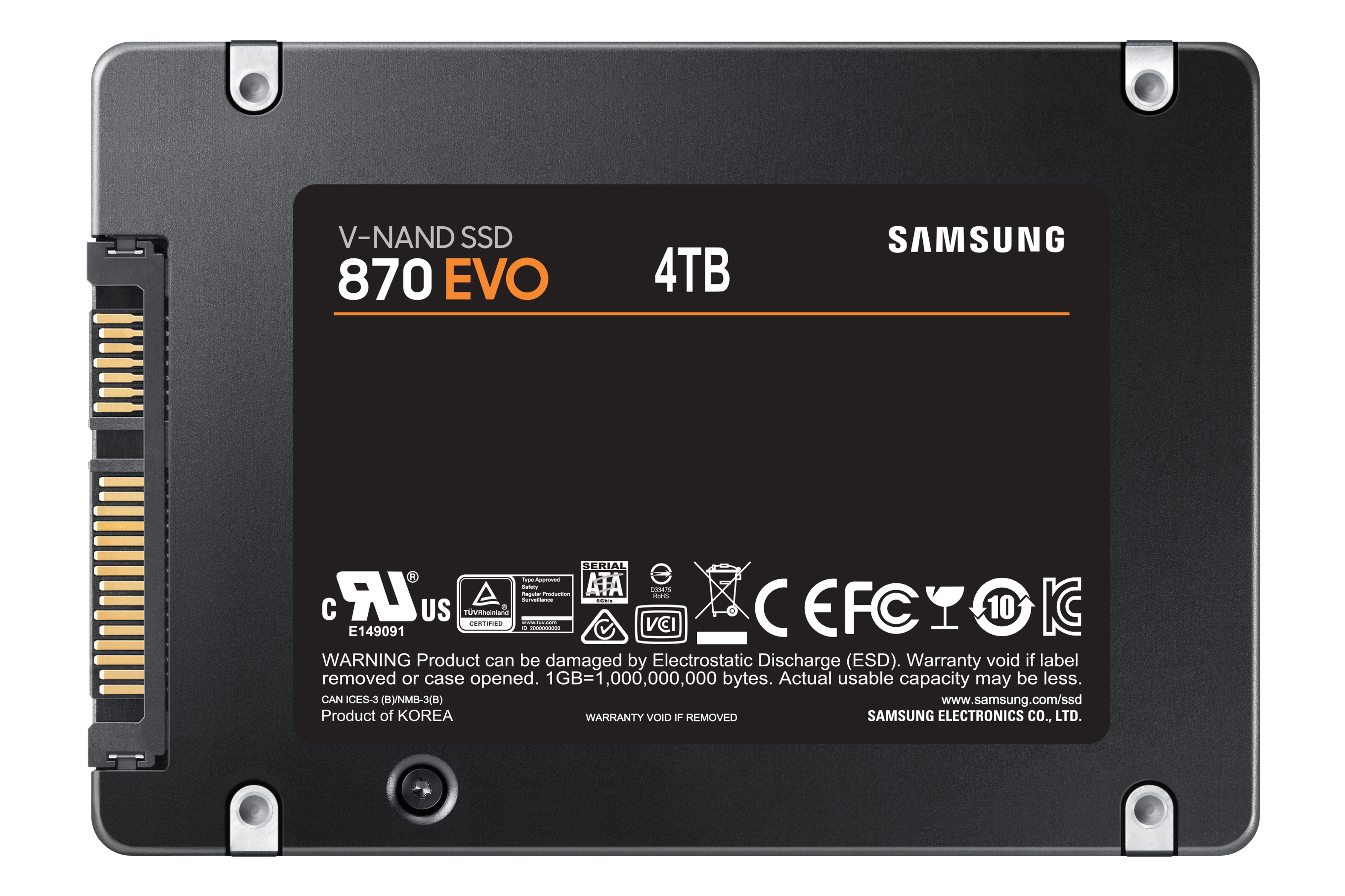 Samsung | 870 EVO SSD - 4TB - SATA 3 - 2,5 INCH - 560 Mbit/s kopen
