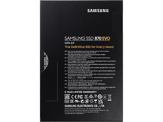 SAMSUNG 870 EVO SATA 3 - 2TB SSD