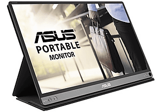 Monitor - ASUS ZenScreen MB16ACM, 15.6" Full-HD, Portátil, 14 ms, 220 cd/m², USB-C, Gris