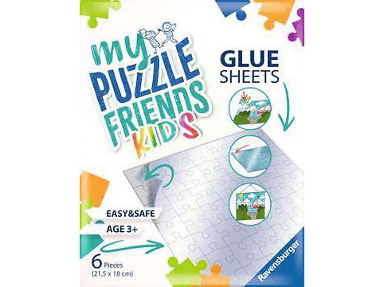 RAVENSBURGER My Puzzle Glue Friends Puzzlezubehör Transparent Sheets