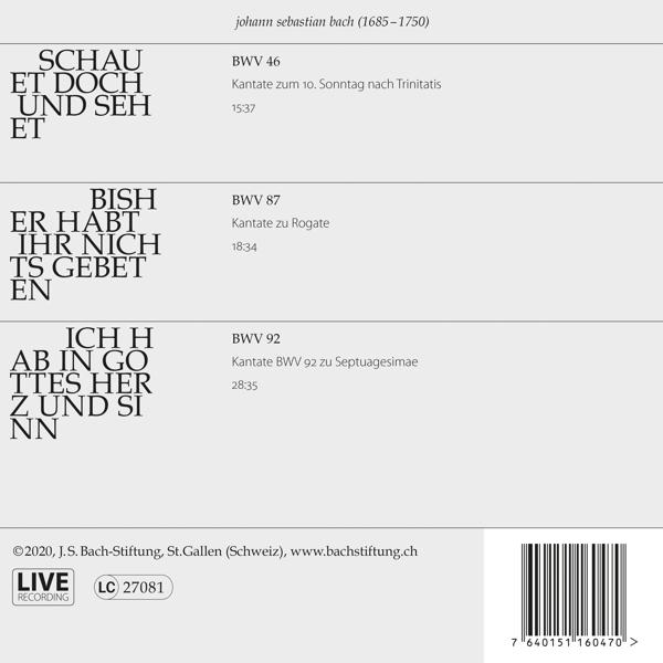 Rudolf Lutz / J.S. Bach-Stiftung - Kantaten No°34  - (CD)