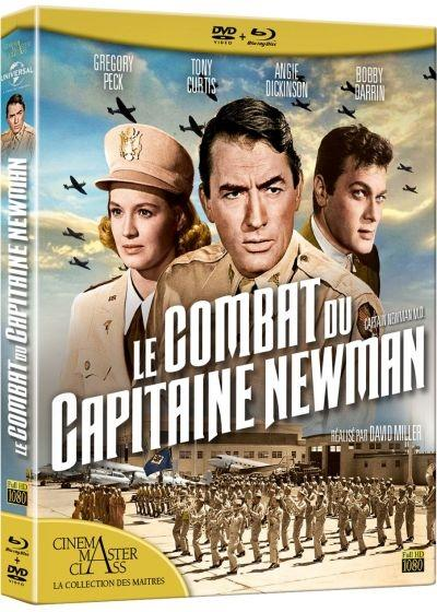 DVD-hoes van 'Le Combat du Capitaine Newman'. Met acteurs en een oorlogsscène.