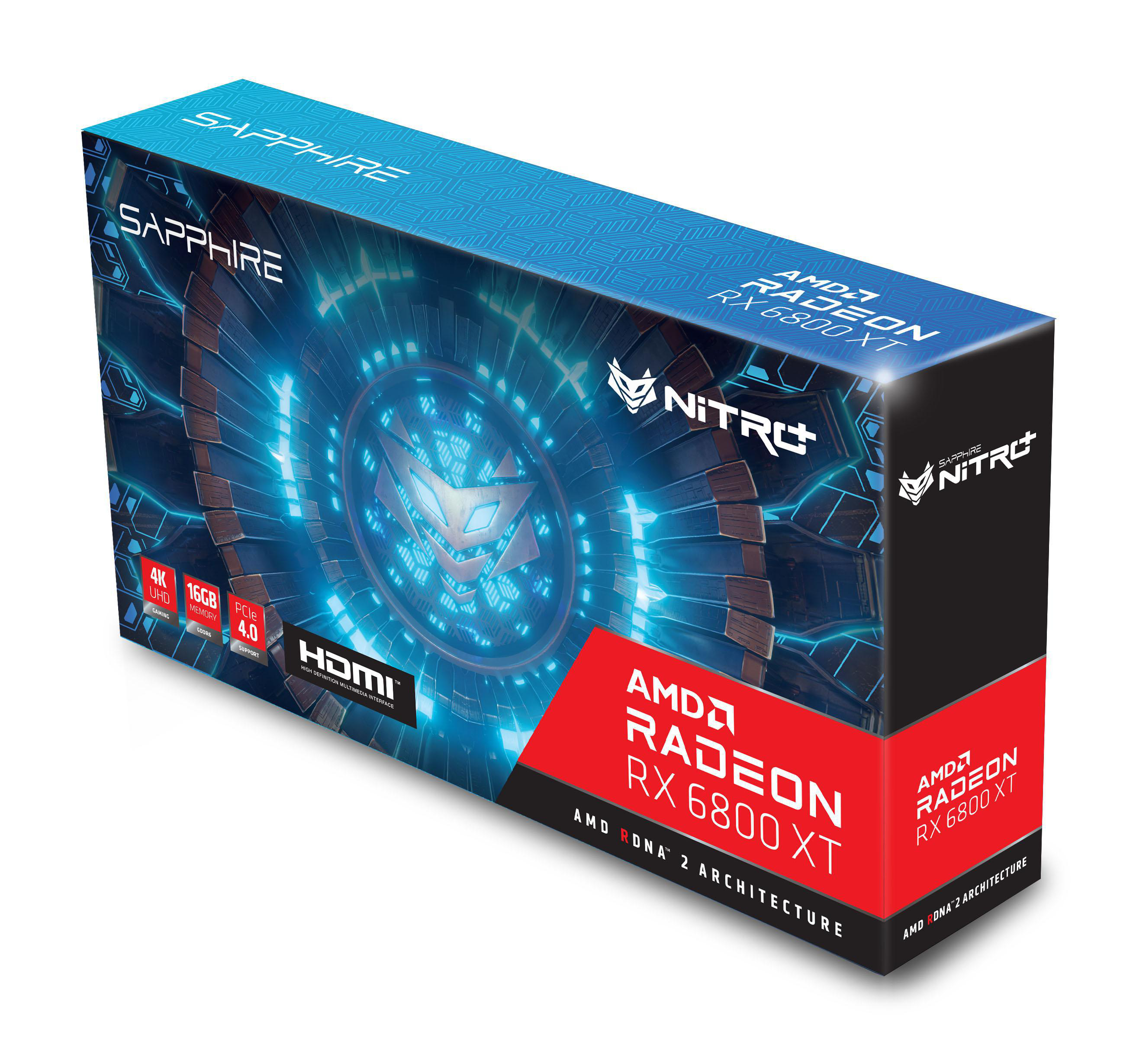 SAPPHIRE NITRO+ Radeon RX 6800 XT 16G (11304-02-20G) (AMD, Grafikkarte)