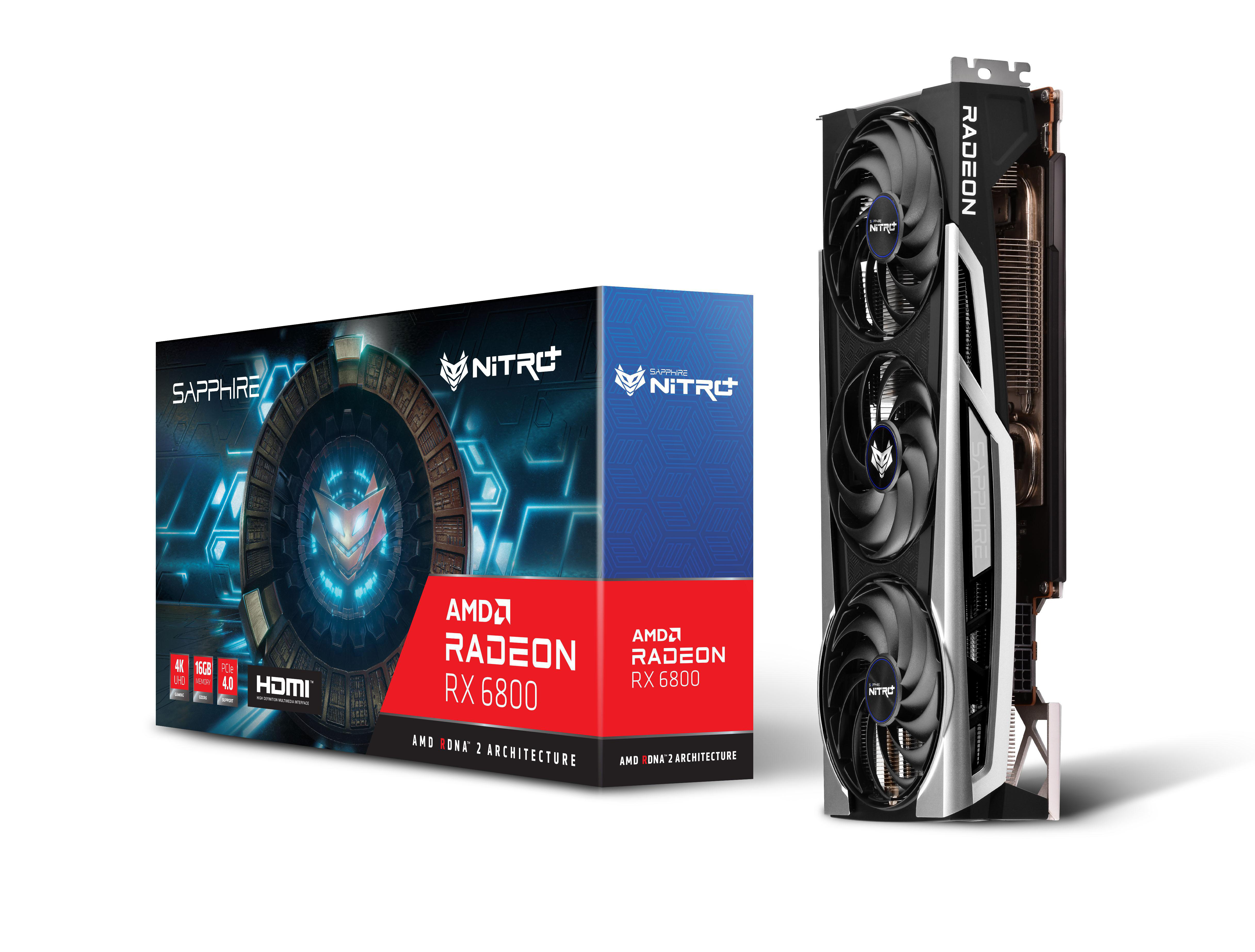 SAPPHIRE NITRO+ RX 6800 16G (11305-01-20G) (AMD, Grafikkarte)
