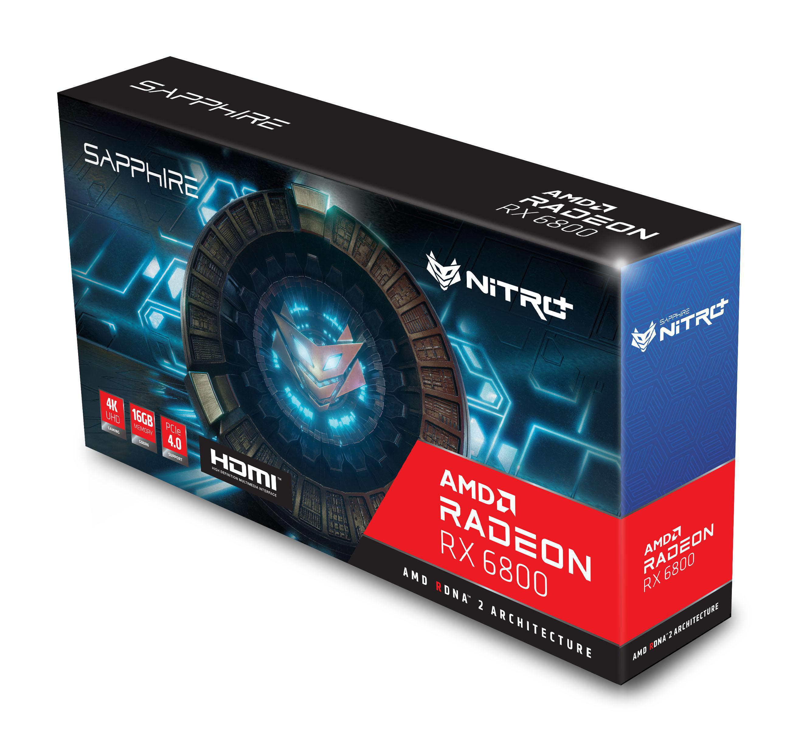 SAPPHIRE NITRO+ RX 6800 16G (11305-01-20G) (AMD, Grafikkarte)