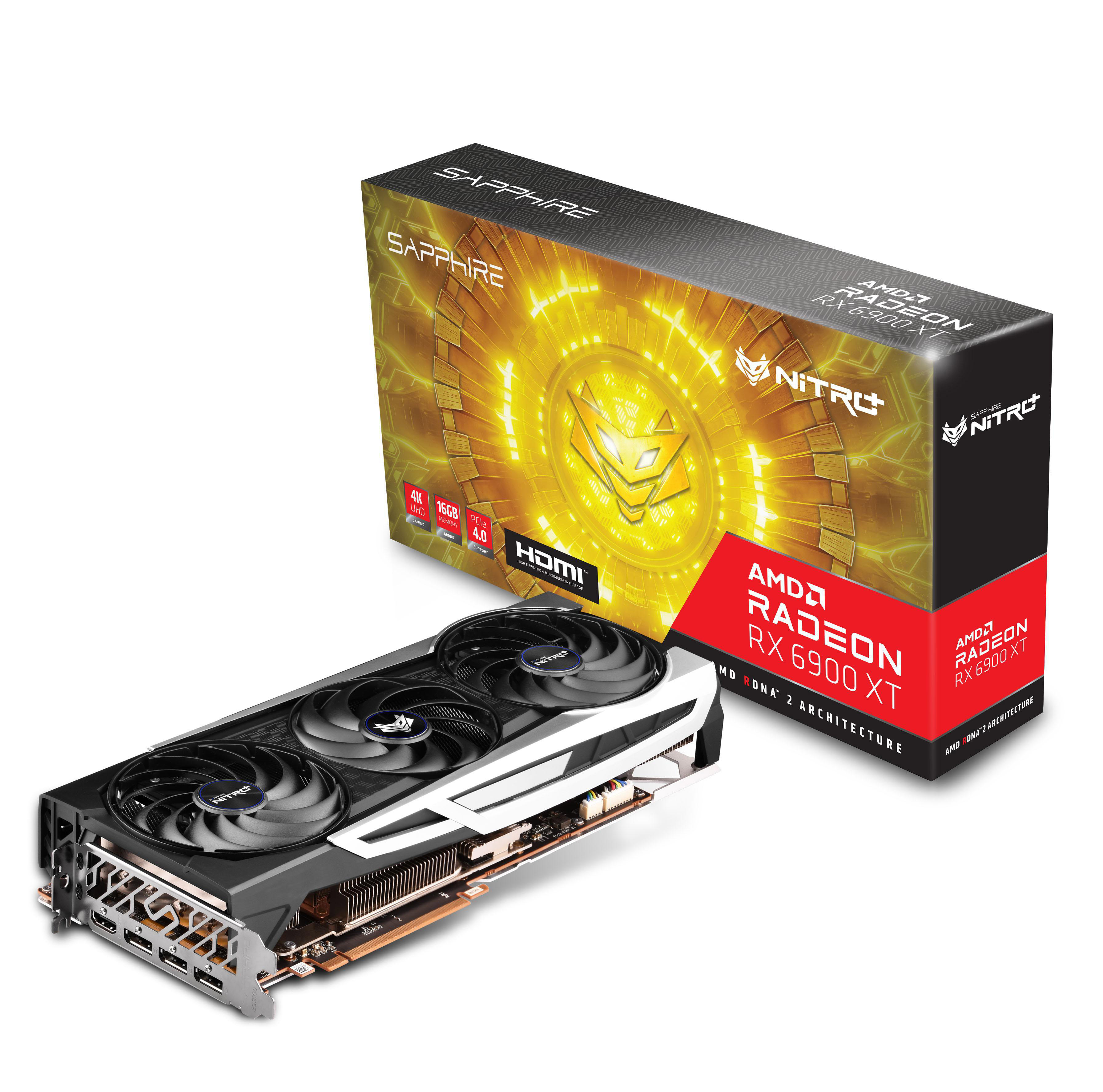 SAPPHIRE NITRO+ Radeon RX 6900 XT 16G (11308-01-20G) (AMD, Grafikkarte)