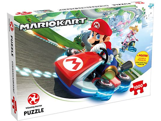 WINNING MOVES Mario Kart - Funracer - Puzzle (Mehrfarbig)