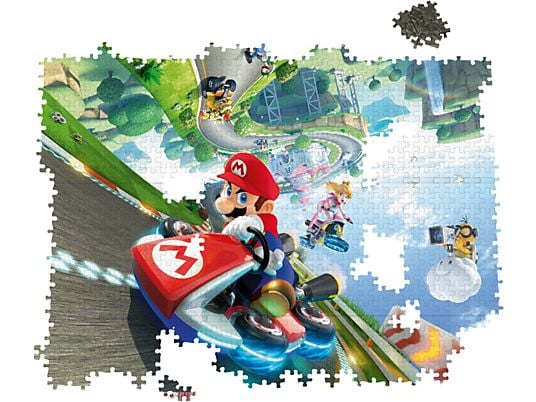 WINNING MOVES Mario Kart - Funracer - Puzzle (Mehrfarbig)