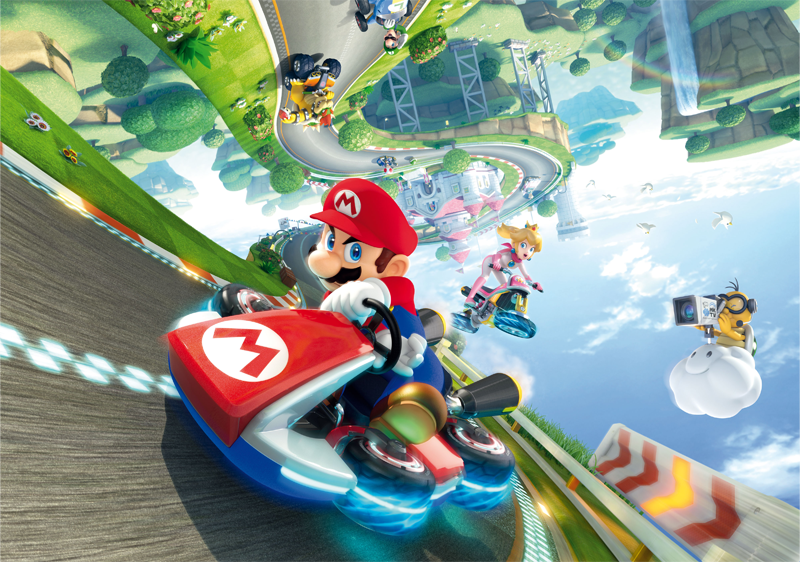 WINNING MOVES Mario Kart - Funracer - Puzzle (Multicolore)